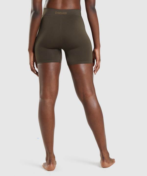Damske Spodne Pradlo Gymshark Seamless Boxers Hnede | NT9758604